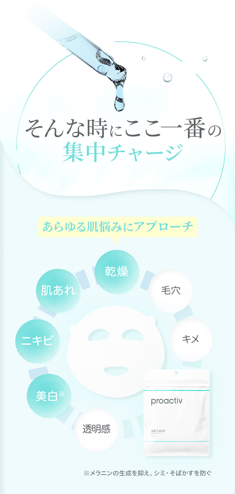 薬用シートマスク】集中ケアマスク｜商品一覧 - プロアクティブプラス